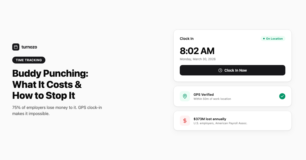 Employee clocking in on a phone with GPS verification to prevent buddy punching