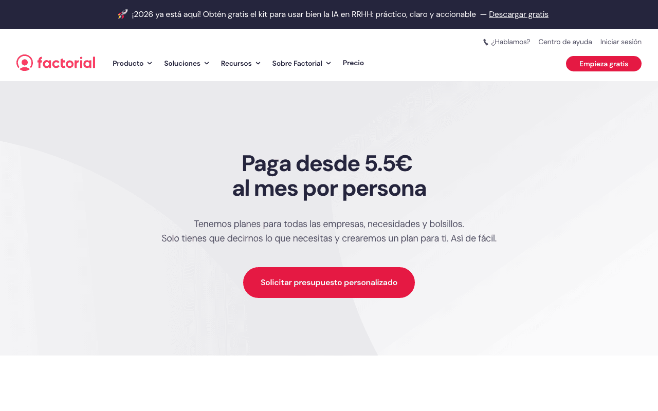 Factorial HR: plataforma de recursos humanos