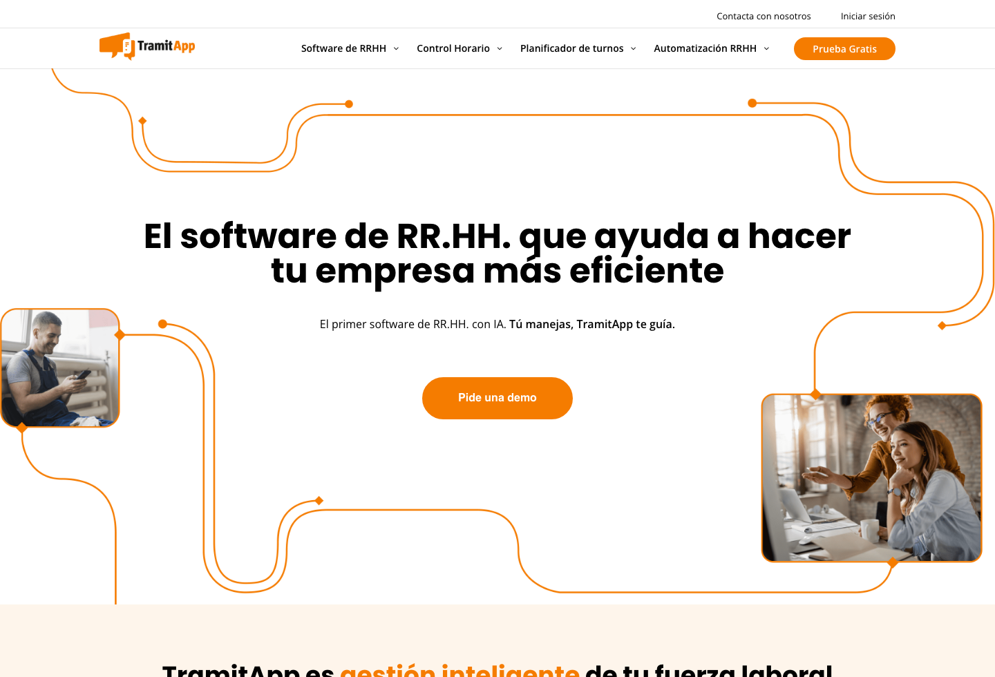 TramitApp: página principal